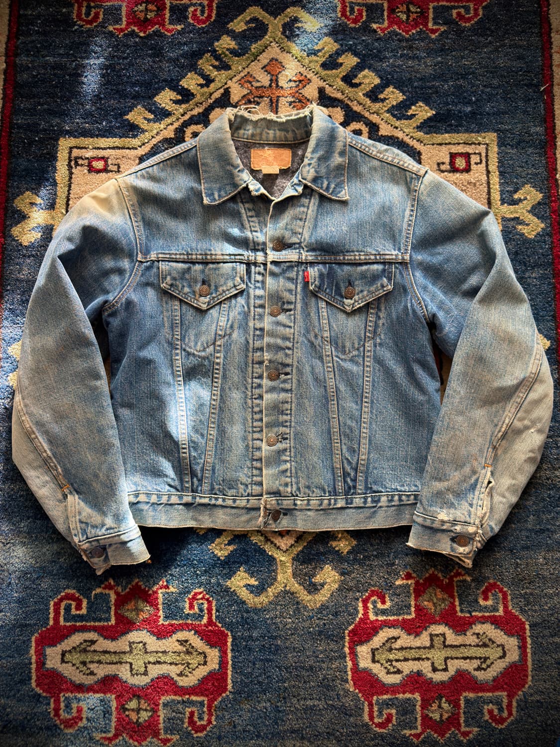 70s USA 리바이스 70505-0317 블랭킷 라이닝 데님자켓 상품이미지1