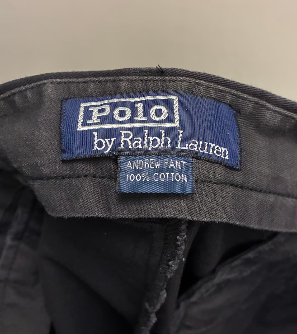 (31)00s 폴로랄프로렌 투턱 빈티지 앤드류 치노팬츠 블랙 상품이미지8