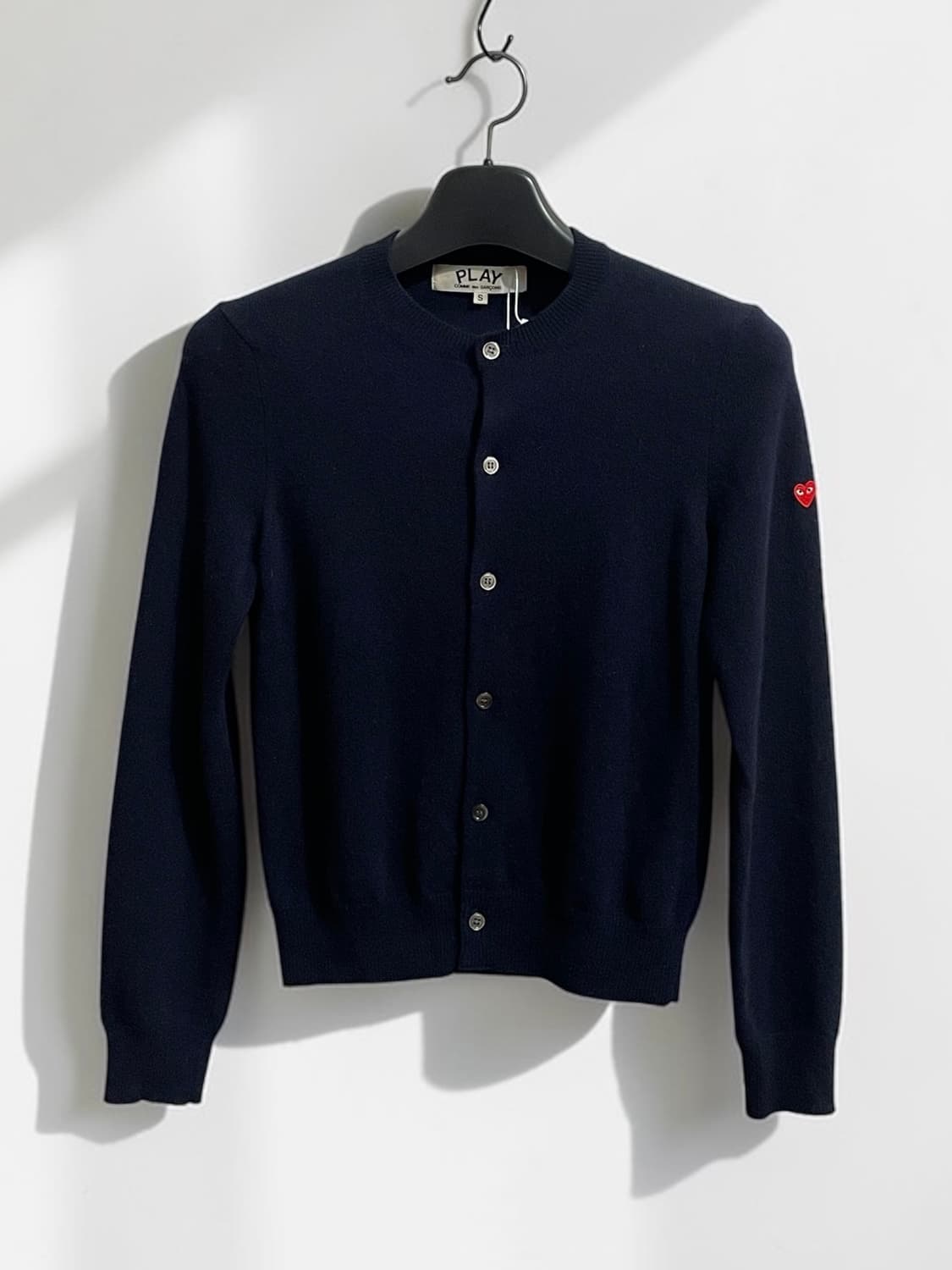 꼼데가르송 플레이 네이비 울 가디건 상품이미지1