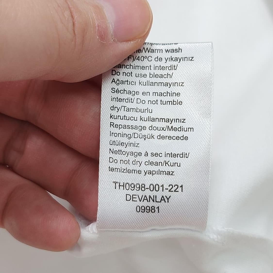 LACOSTE 화이트 반팔 M/L 상품이미지8