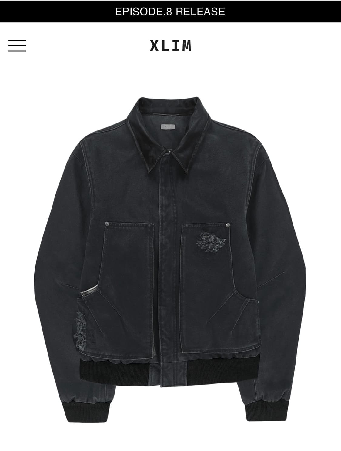Xlim ep8 자켓 블랙 L사이즈 상품이미지1