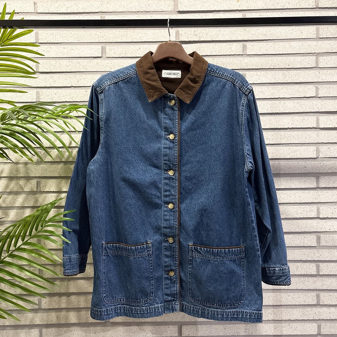 캐빈크릭 코듀로이 데님 워크자켓 2포켓 디테일 중 상품이미지2
