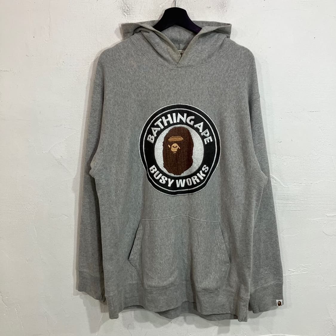 베이프 올드스쿨 리버스위브 후드티 상품이미지2