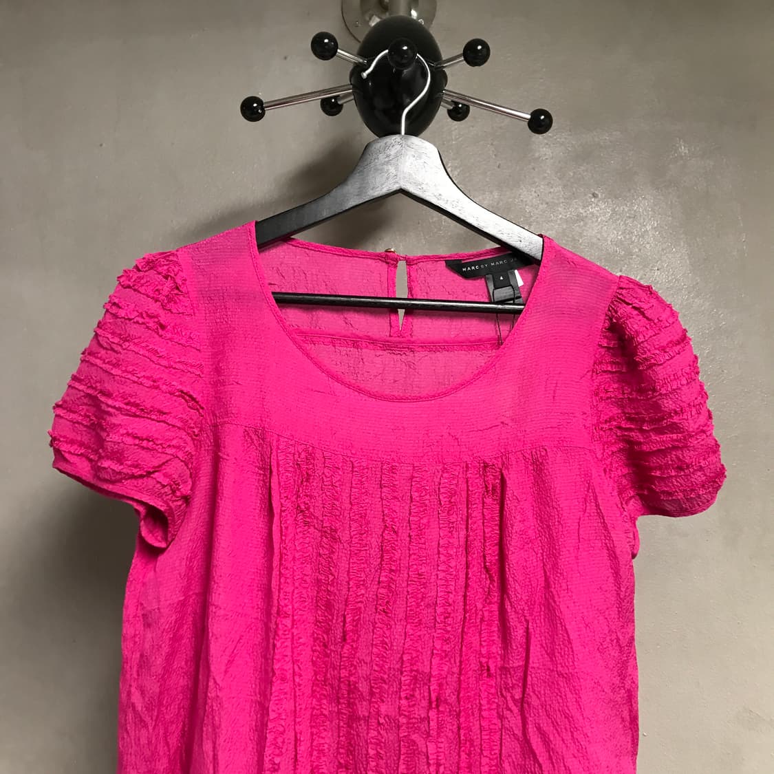 마크제이콥스 실크 반팔 블라우스 핑크 4(W) 상품이미지2