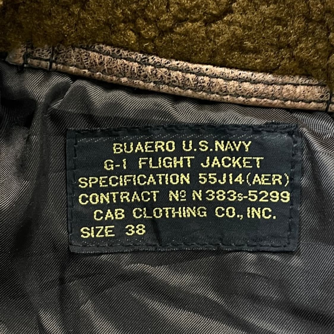 95 캡 클로딩 G-1 플라이트 봄버 자켓  상품이미지3