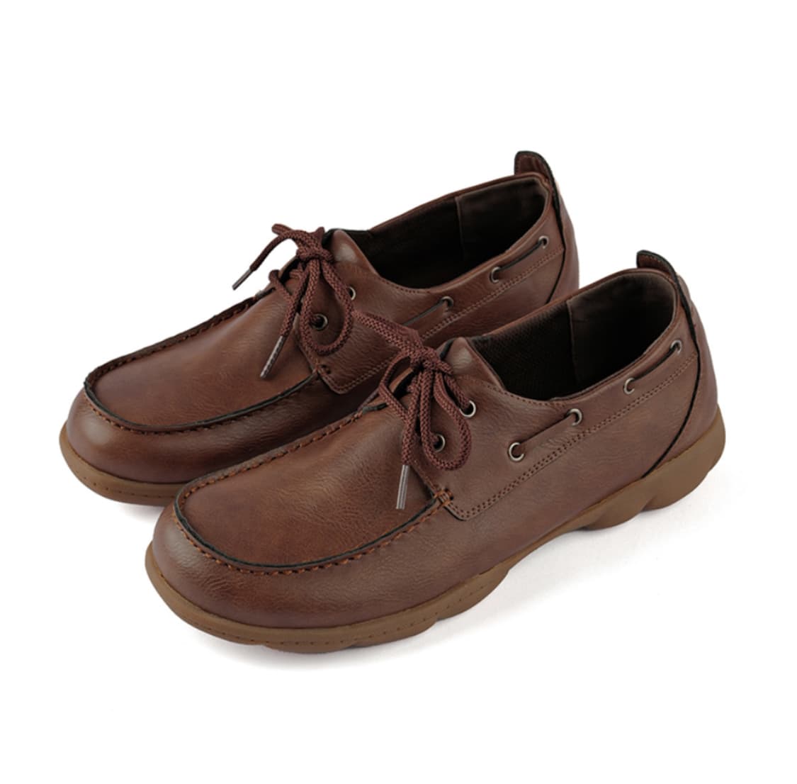 포기무디 Boat 0019. Cloud Rubber Sole Brown 상품이미지5