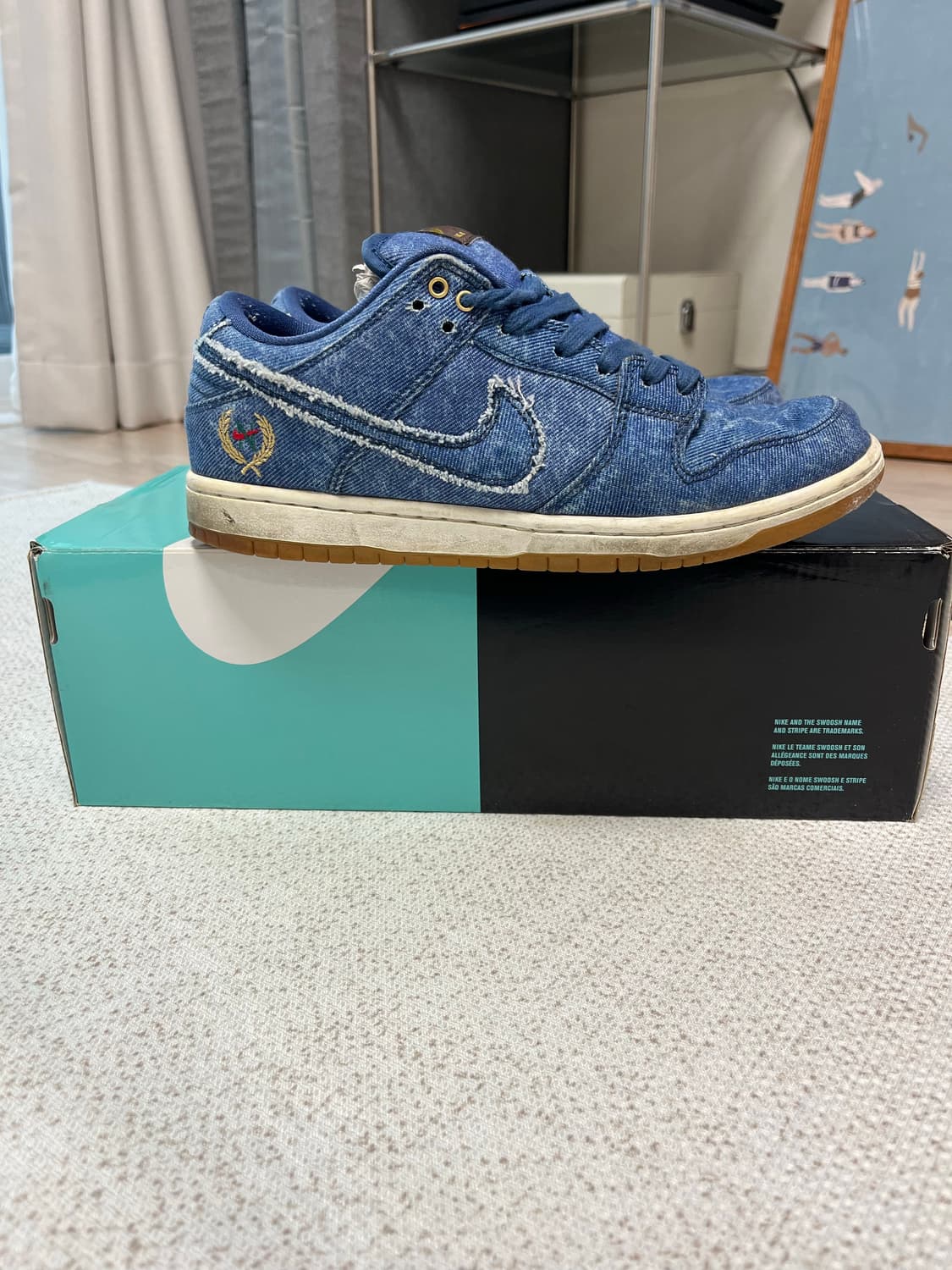 나이키 SB 덩크 로우 TRD QS 데님 255 상품이미지6