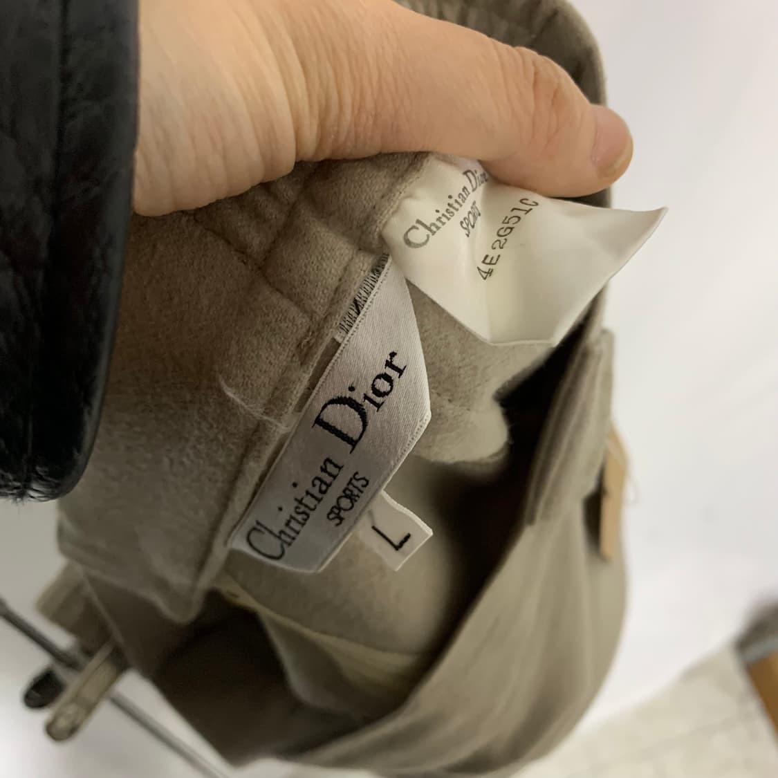 크리스찬 디올 스포츠 빈티지 트임 미디 스커트 그레이 아이보리 L 상품이미지6