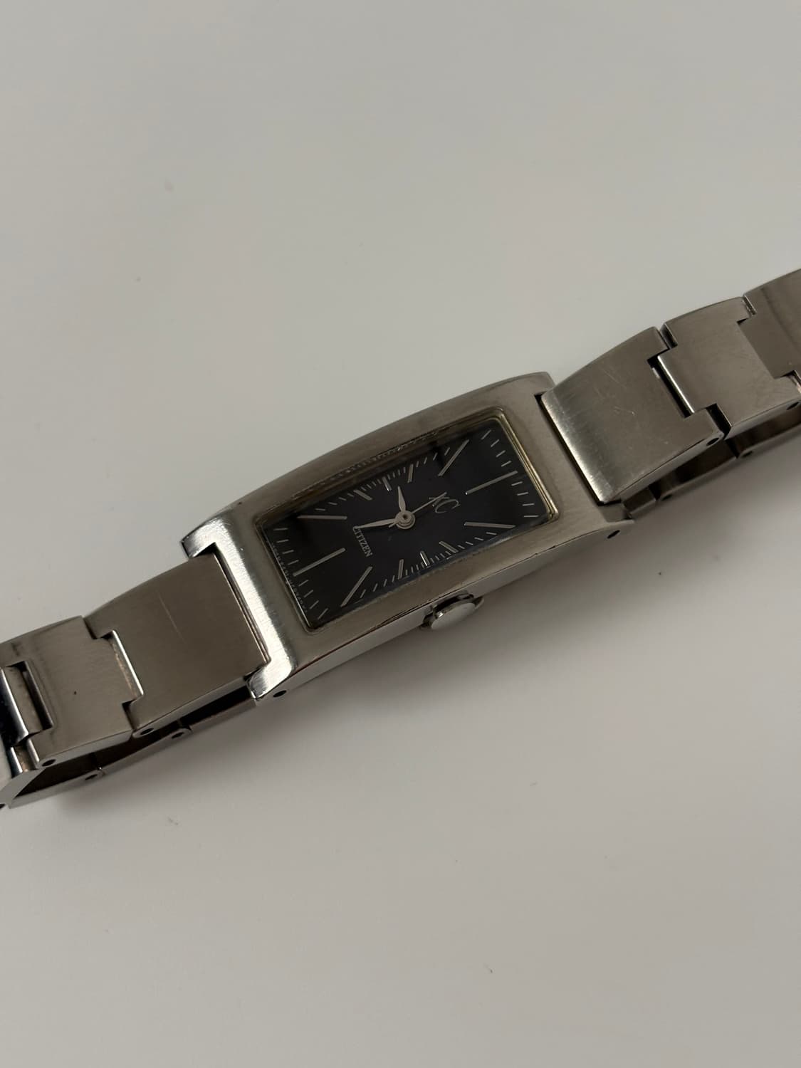 1990s XC Navy Dial Square Ladies Quartz 상품이미지4