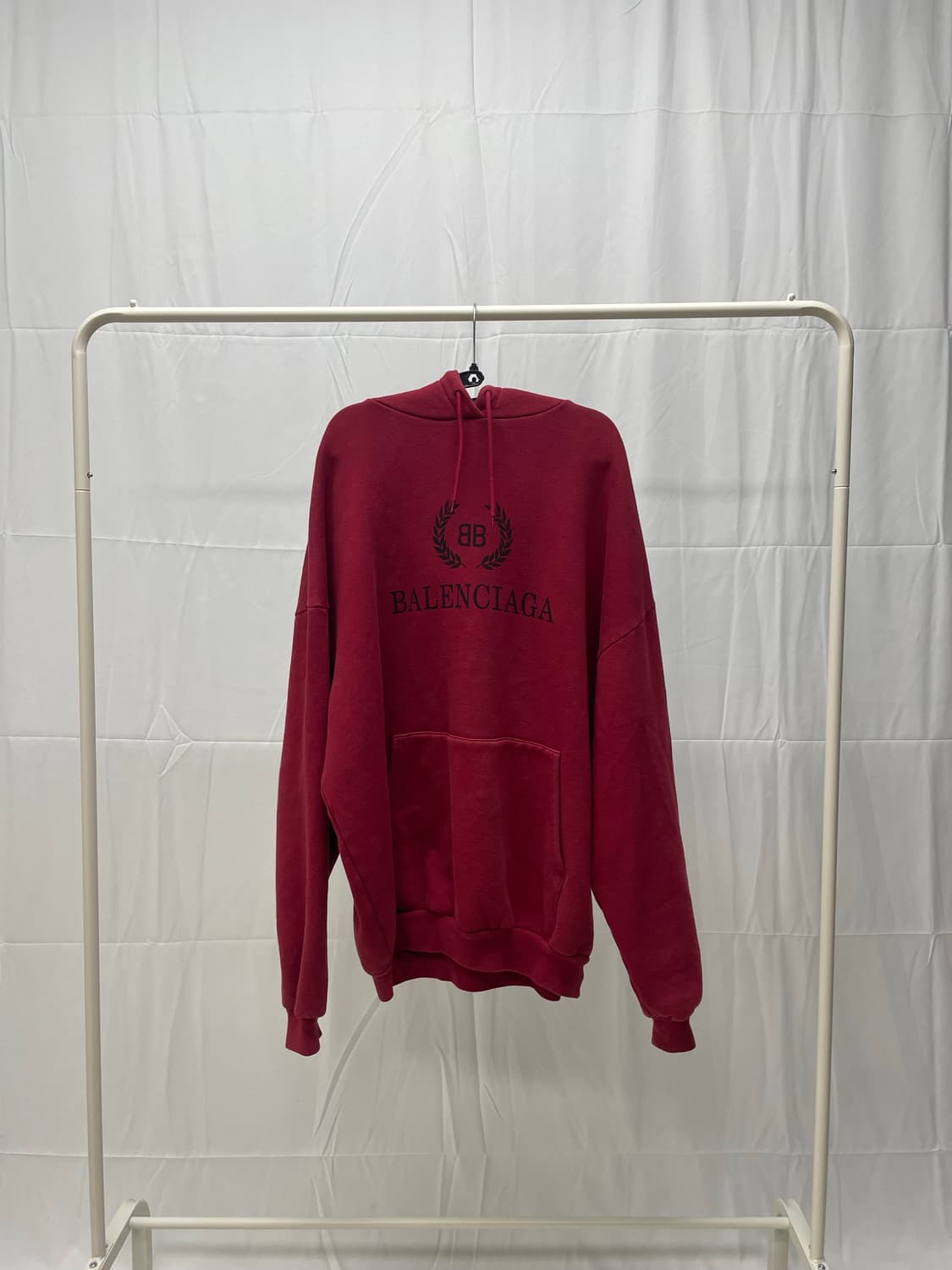 [백화점판] 발렌시아가 월계수 BB 로고 후드 티셔츠 [M] 상품이미지1