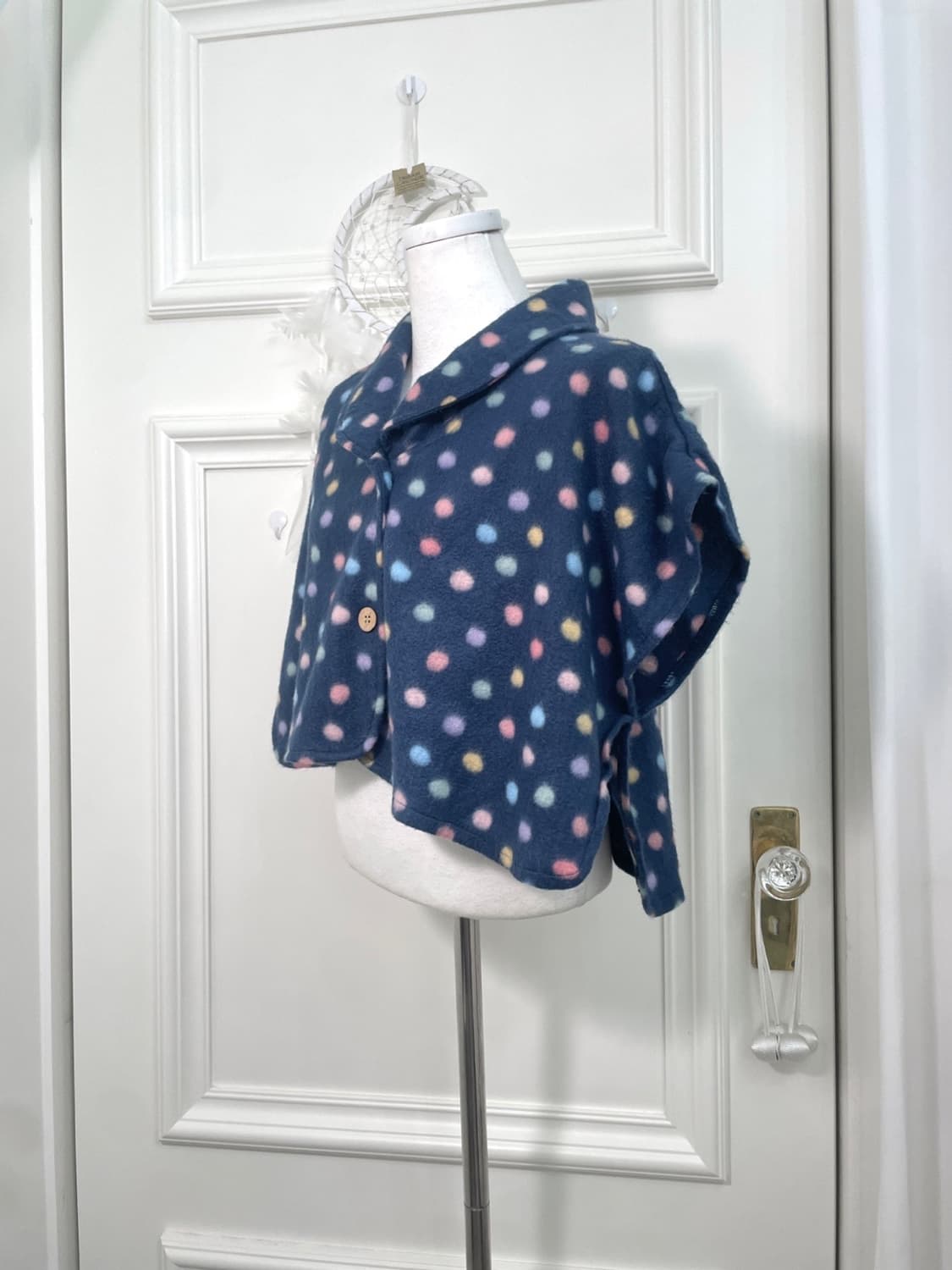 blue rainbow dot mini bolero 상품이미지2