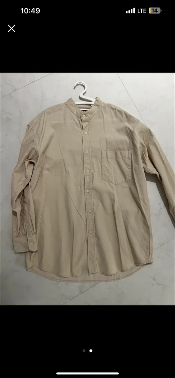 유니클로 U 스탠드카라 셔츠 (XL) 상품이미지2