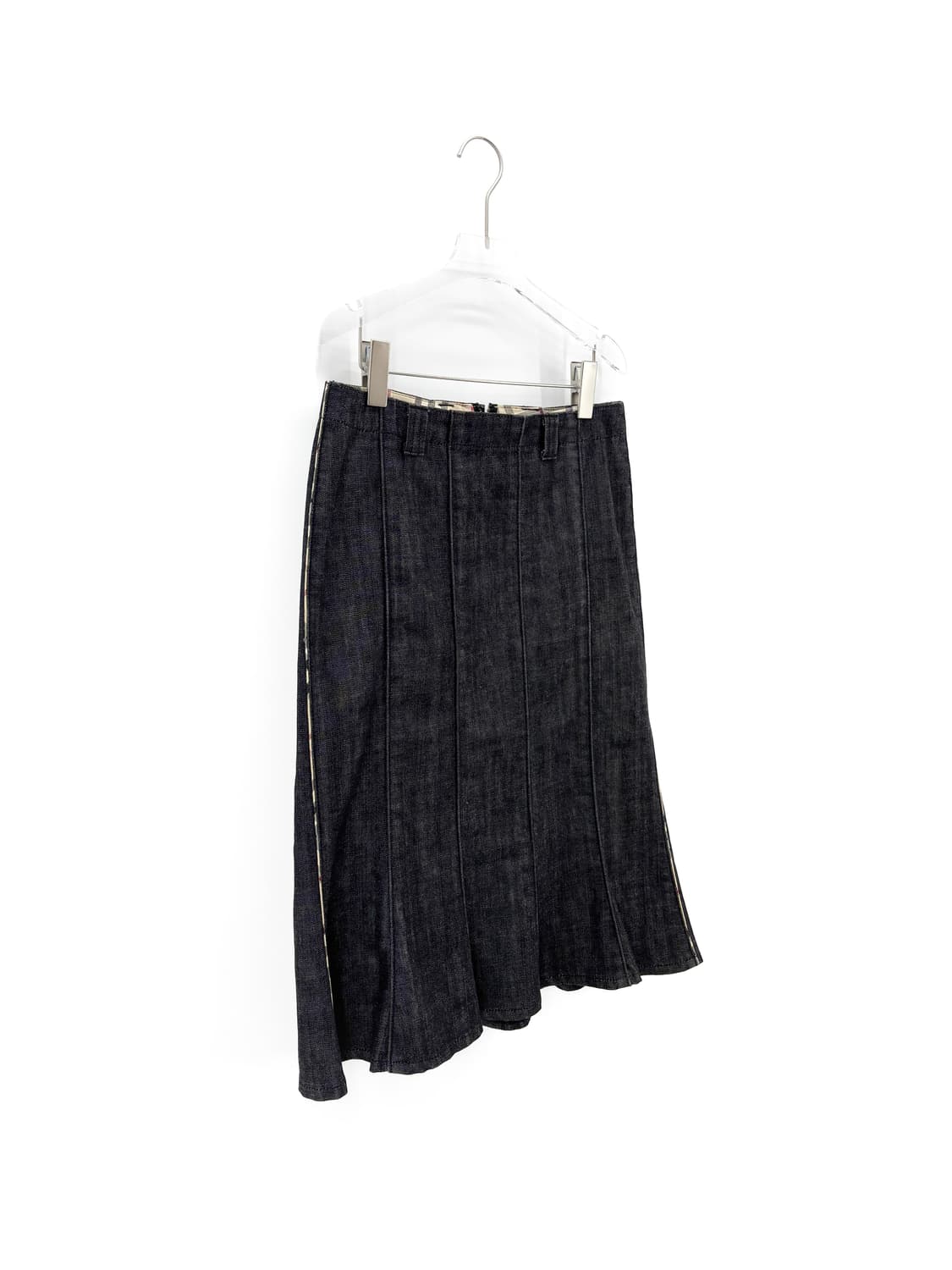 버버리 흑청 데님 롱 스커트 상품이미지1