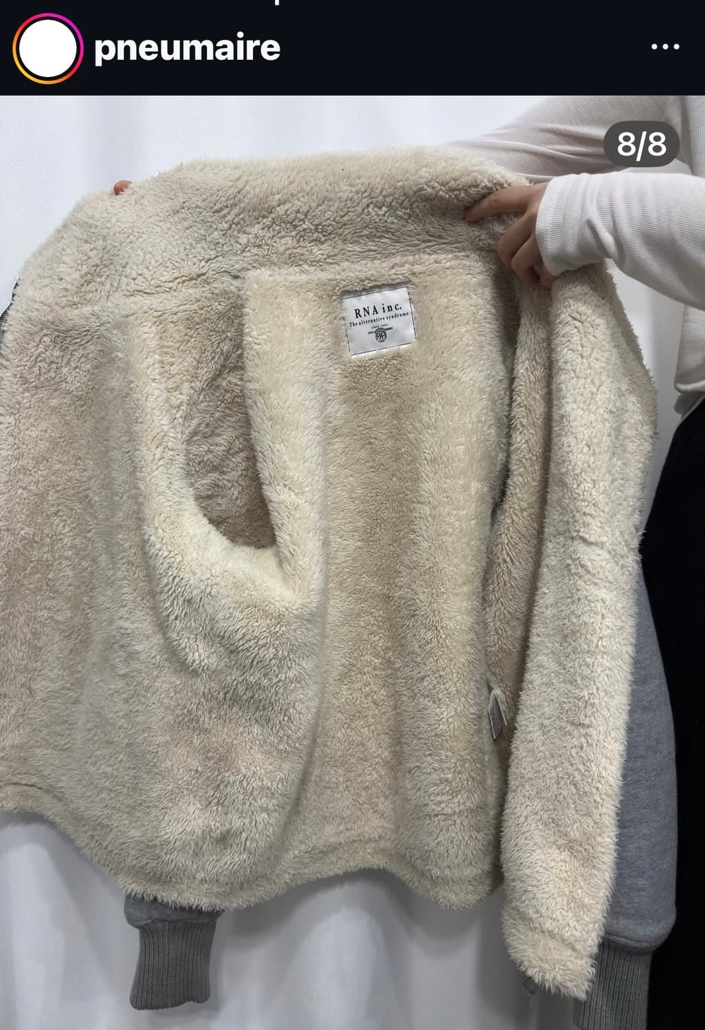 털 사이드지퍼 후드집업 퍼집업 모리걸 빈티지 일본 상품이미지5