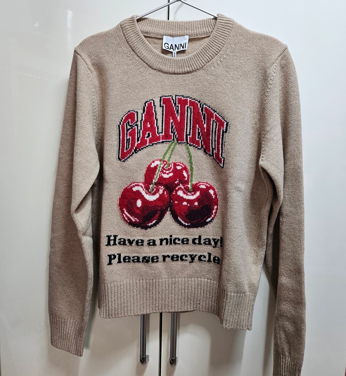 정품 가니 체리니트 s사이즈 새상품 상품이미지2