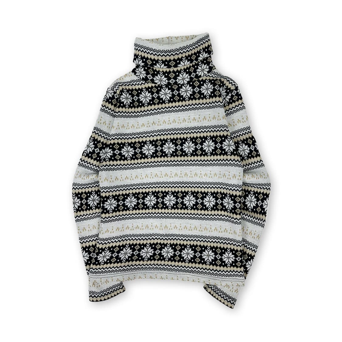 노르딕 패턴 폴라 슬리브 상품이미지1