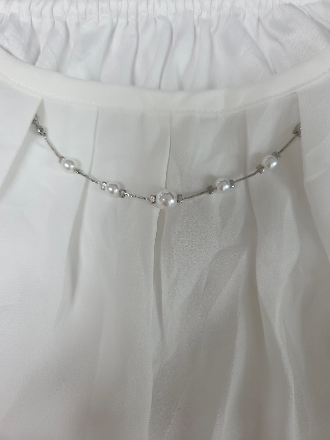 화이트쉬폰 블라우스 상품이미지2