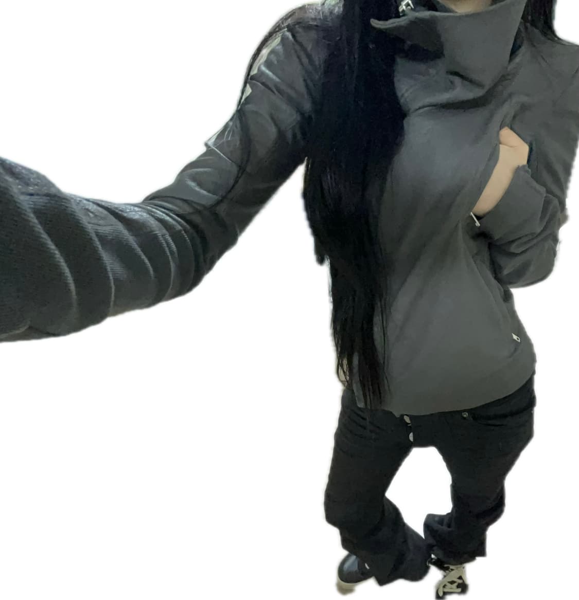 급처 Rick Owens lambskin high-neck jacket 상품이미지1