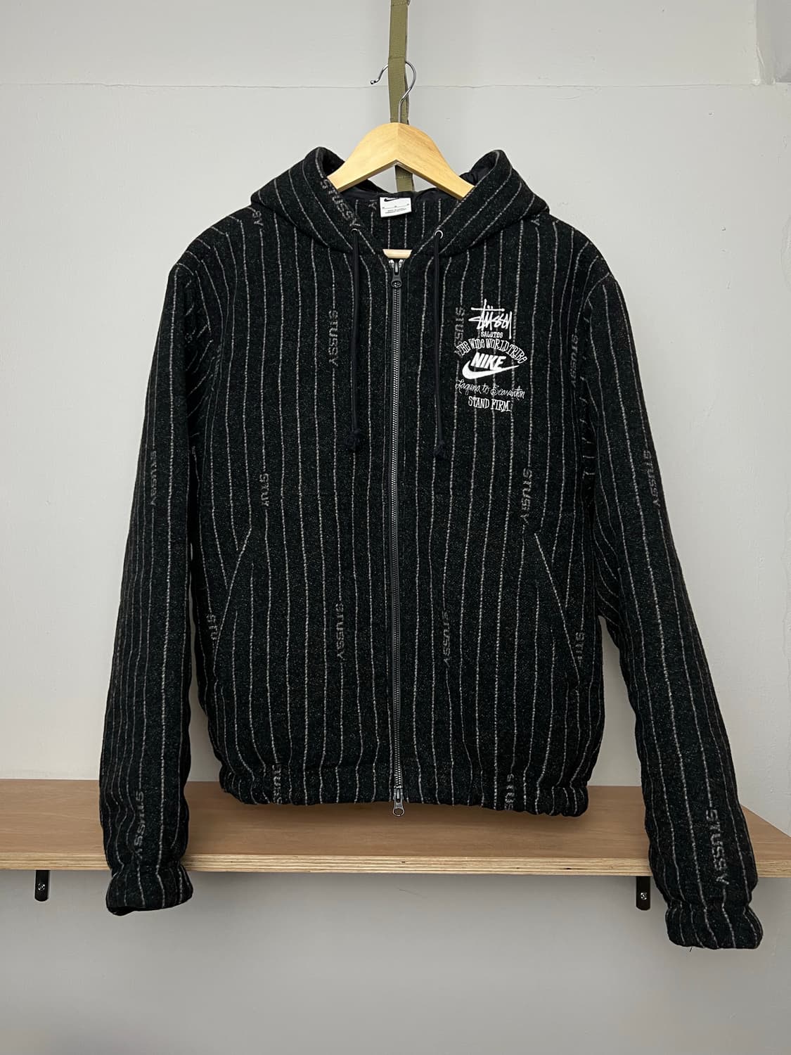 스투시x나이키 23SS 스트라이프 울자켓  상품이미지4