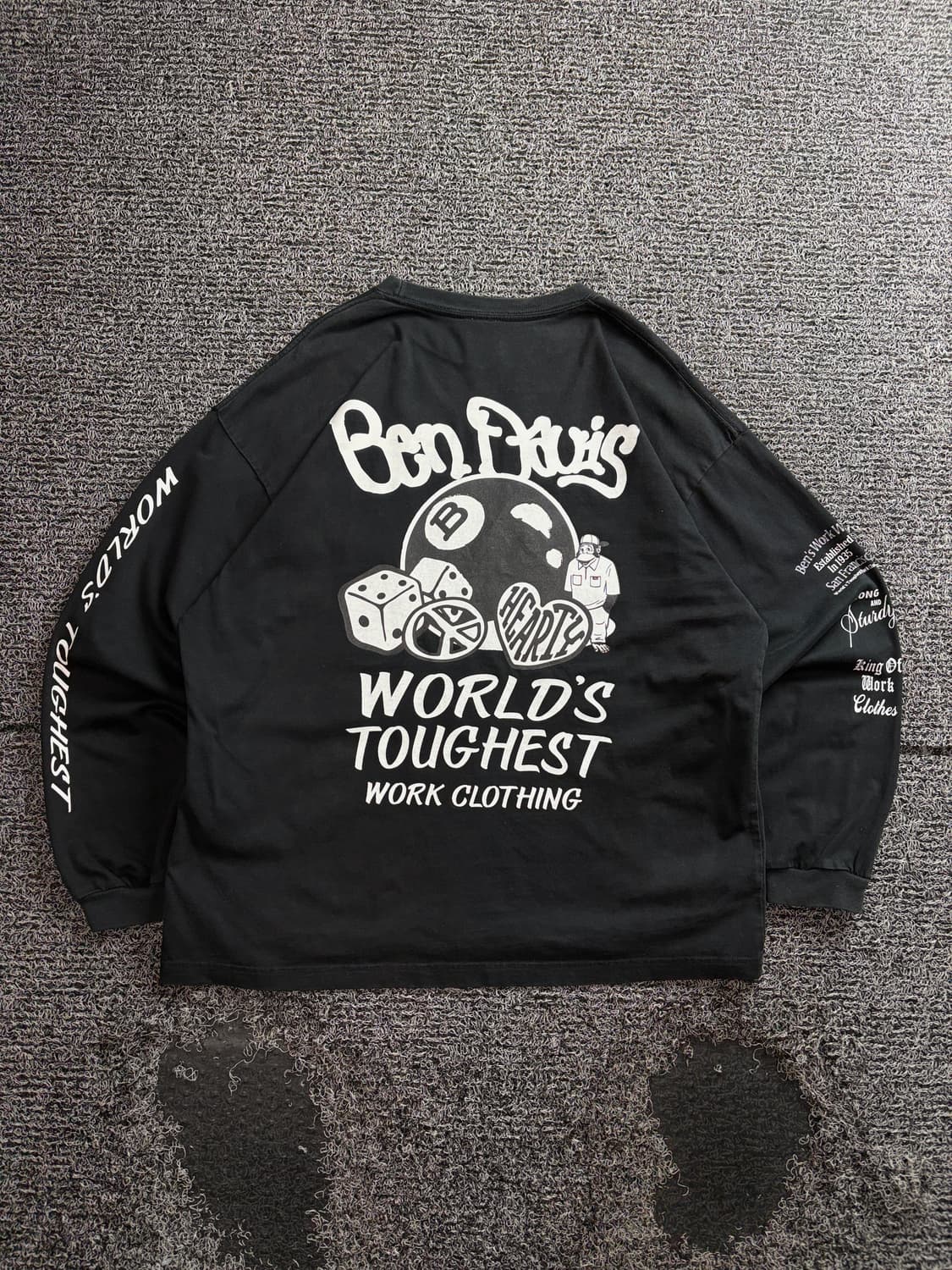 벤데이비스 워크웨어 멀티 빅로고 크루넥 맨투맨 4159 상품이미지5