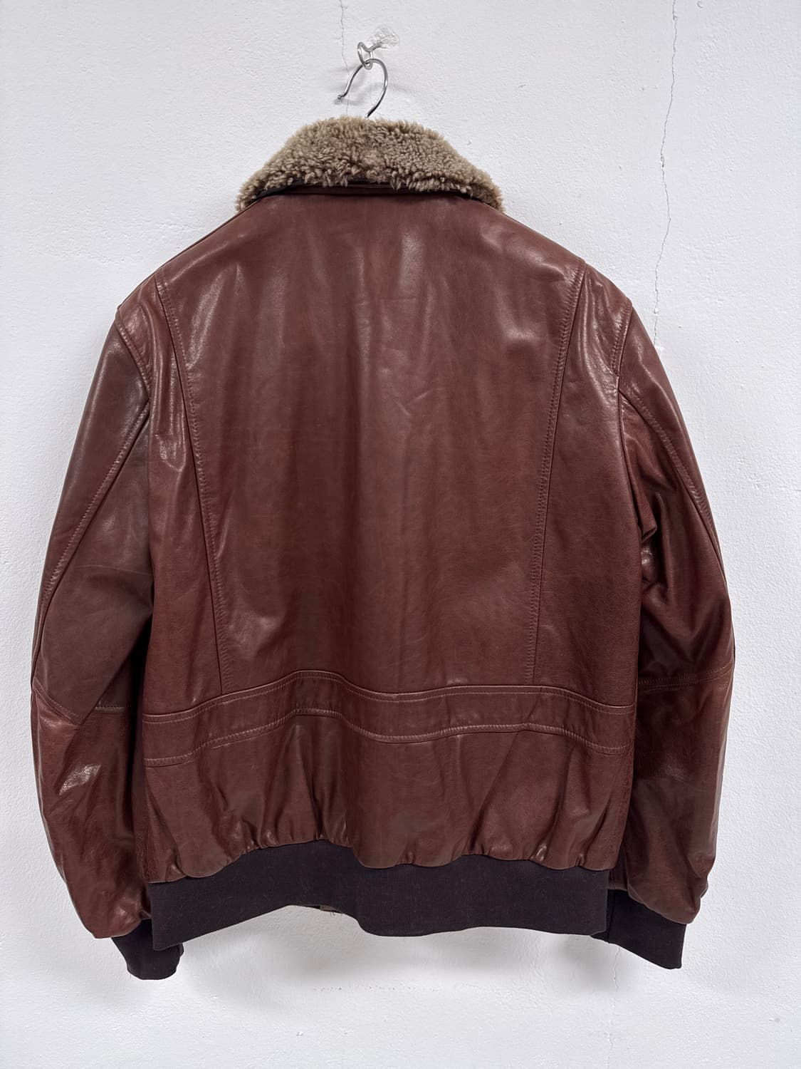 [N][105]Type A-2 베지터블 레더 브라운 항공 자켓 상품이미지2