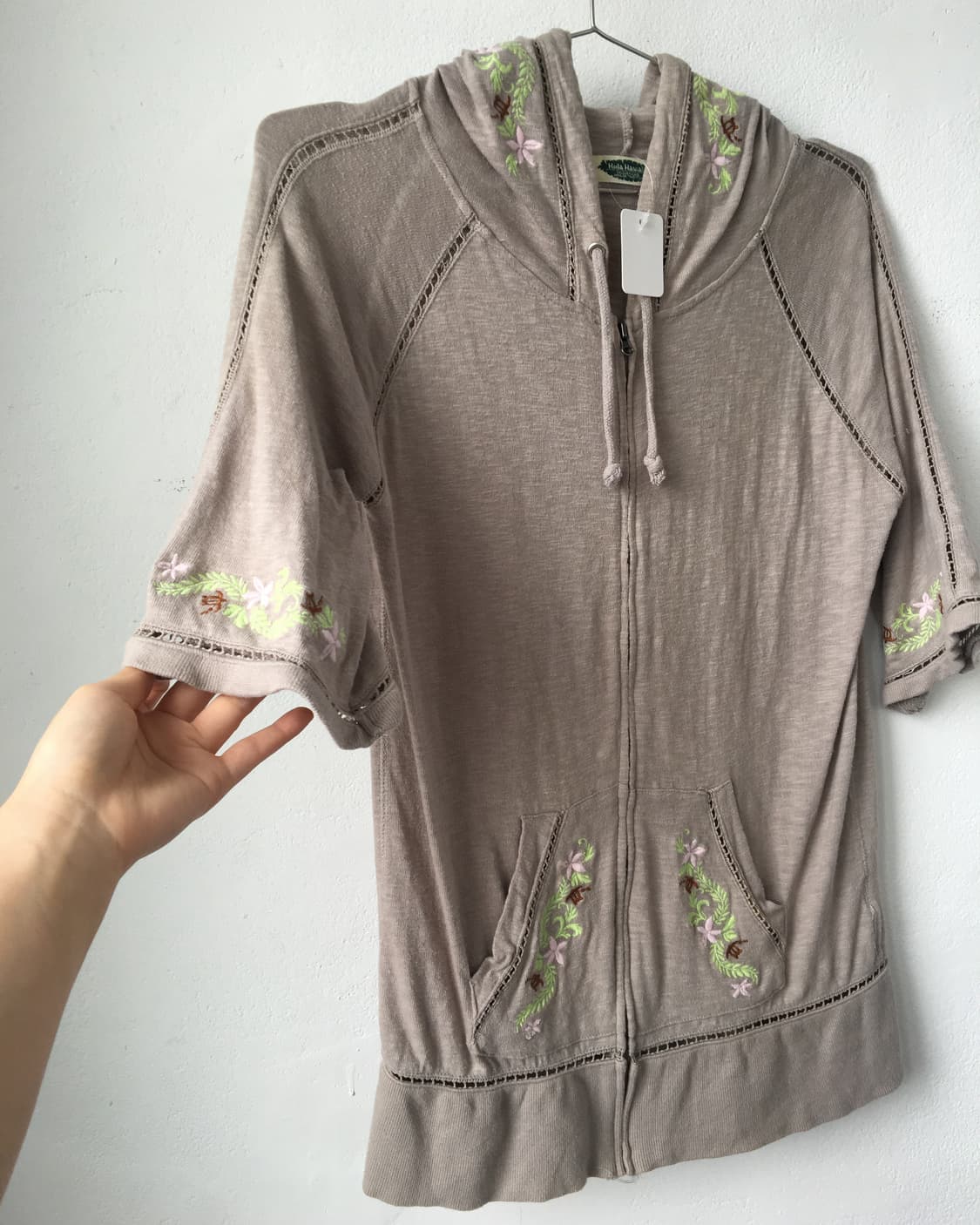 Needle work point hood zip up 상품이미지3