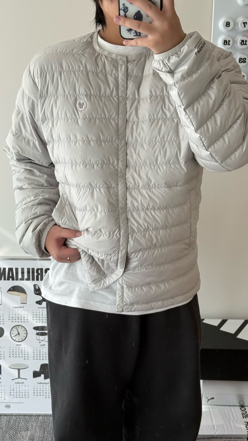 언박싱 제품🔥 라이프워크 lite 버튼 다운 경량 패딩 점퍼 (XL) 상품이미지2