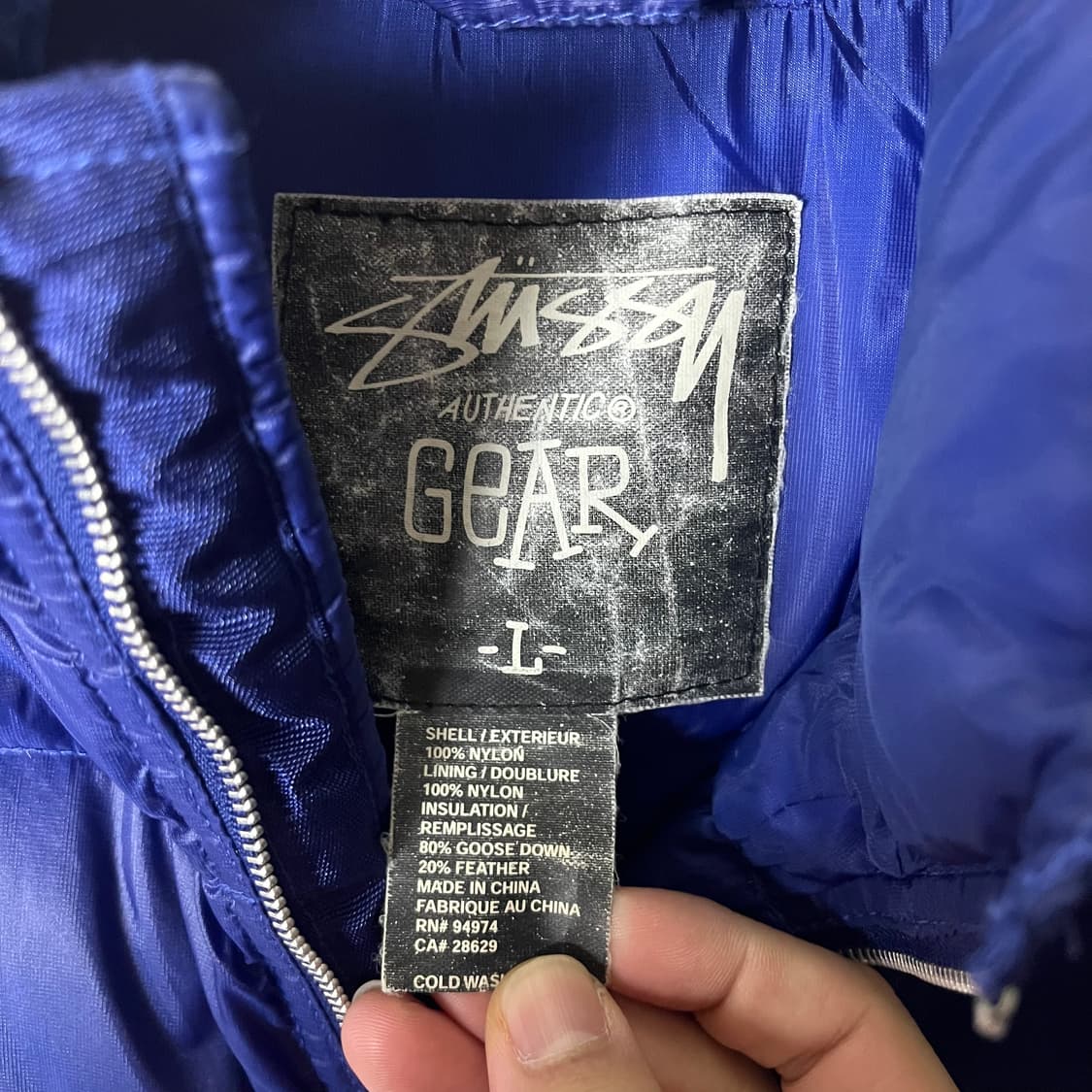 [Stussy] 00's 스투시 어센틱기어 라인 다운 베스트 상품이미지6