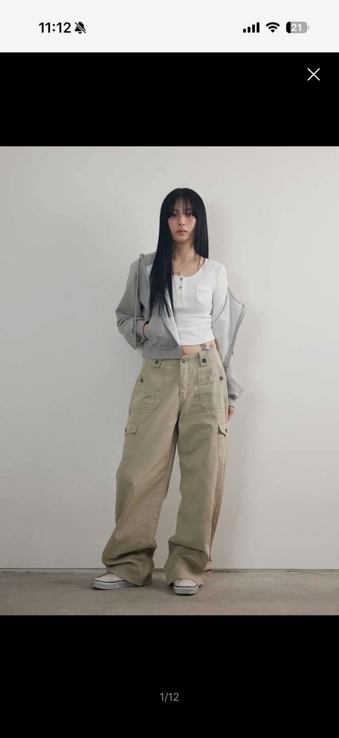 애즈온 제드 카고팬츠 베이지 s 상품이미지1