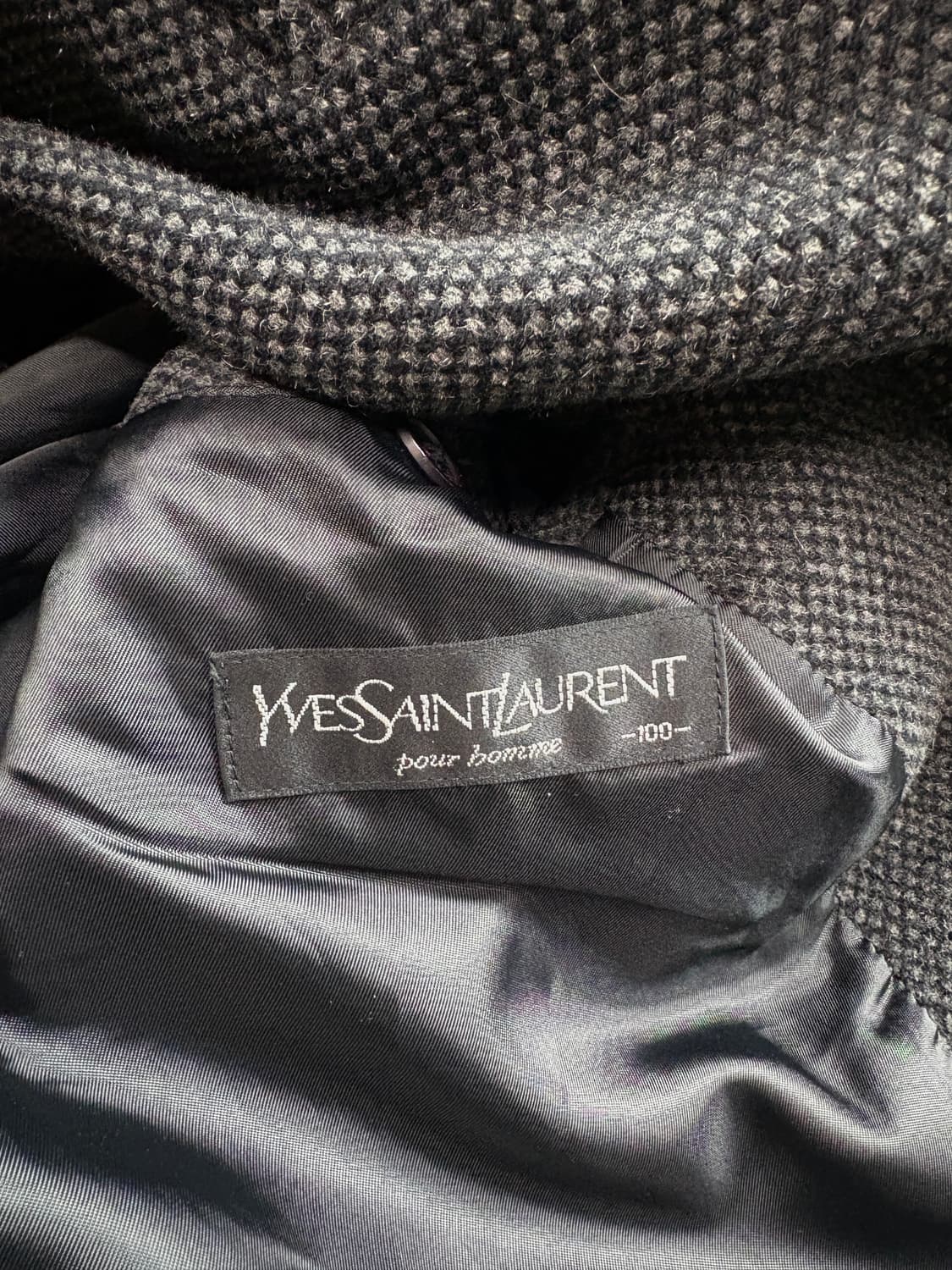 90s YSL 입생로랑 아카이브 해링본 코트 2592 상품이미지3