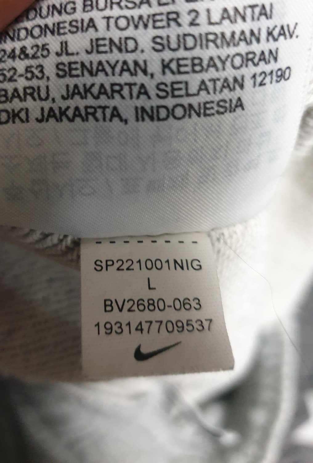 나이키 NSW클럽 셋업  그레이 (맨투맨, 조거팬츠) L 상품이미지6