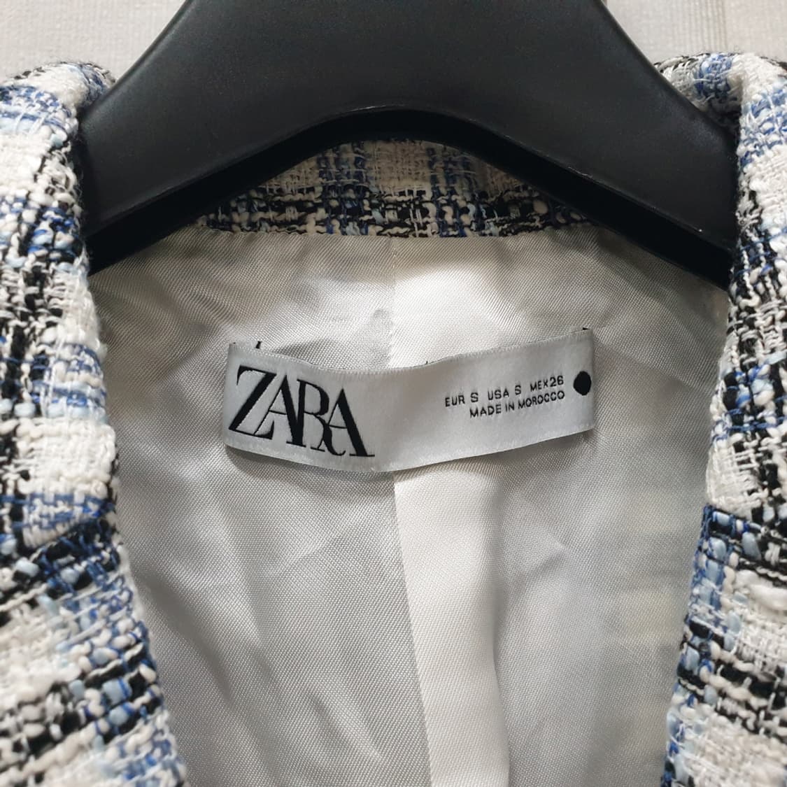 ZARA 자라 크롭 트위드자켓 S 상품이미지4