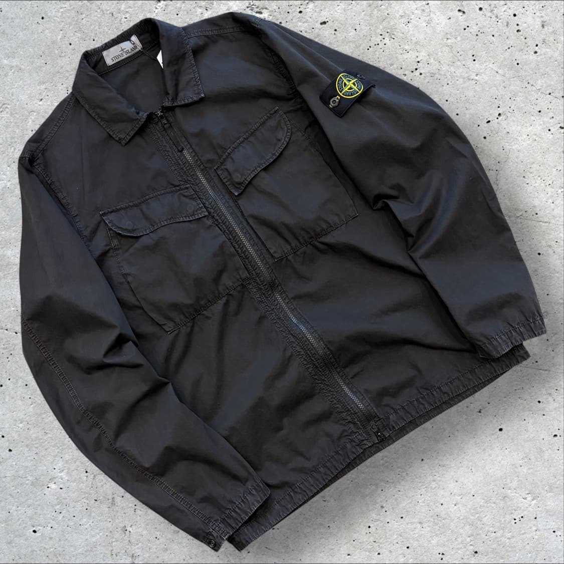 [L] 22FW 스톤아일랜드 코튼 캔버스 올드이펙트 오버셔츠 D60 상품이미지1