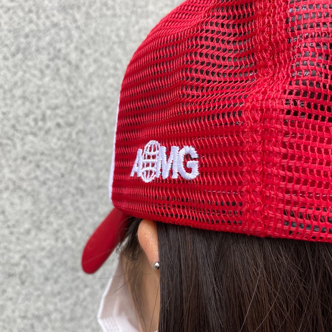 Peaches. x AOMG 'Globe' 메쉬 캡 (RED) 상품이미지7