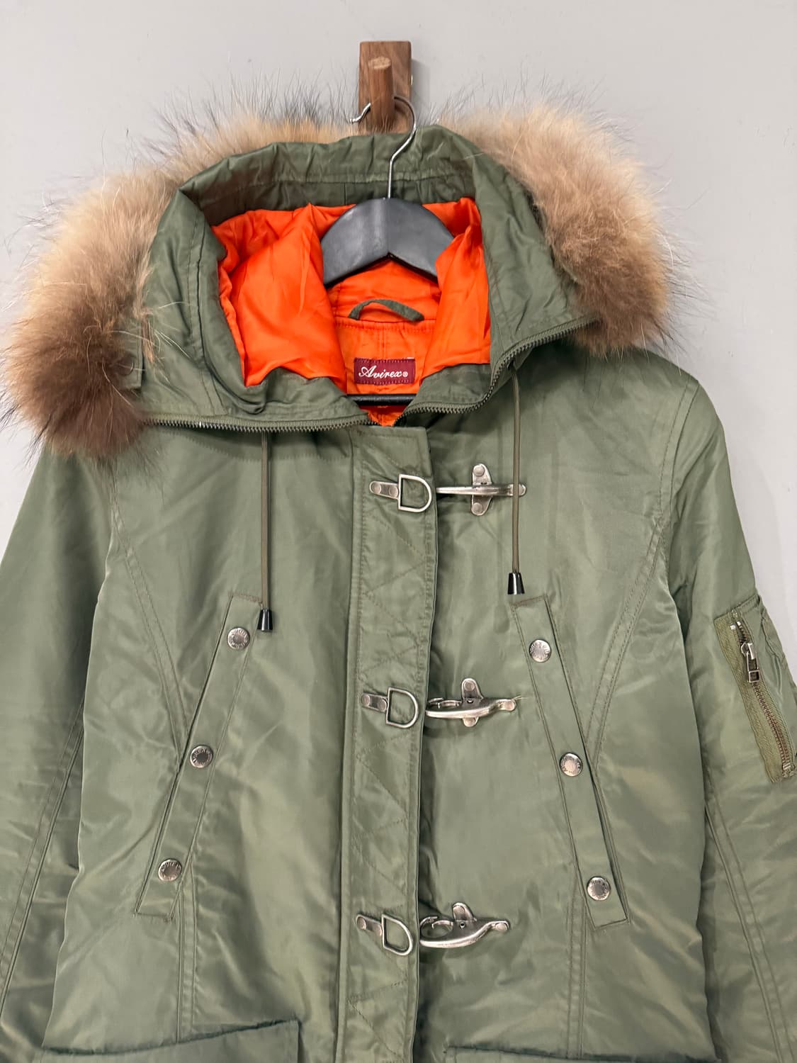 Avirex buckle detail fur trimming jumper 상품이미지7