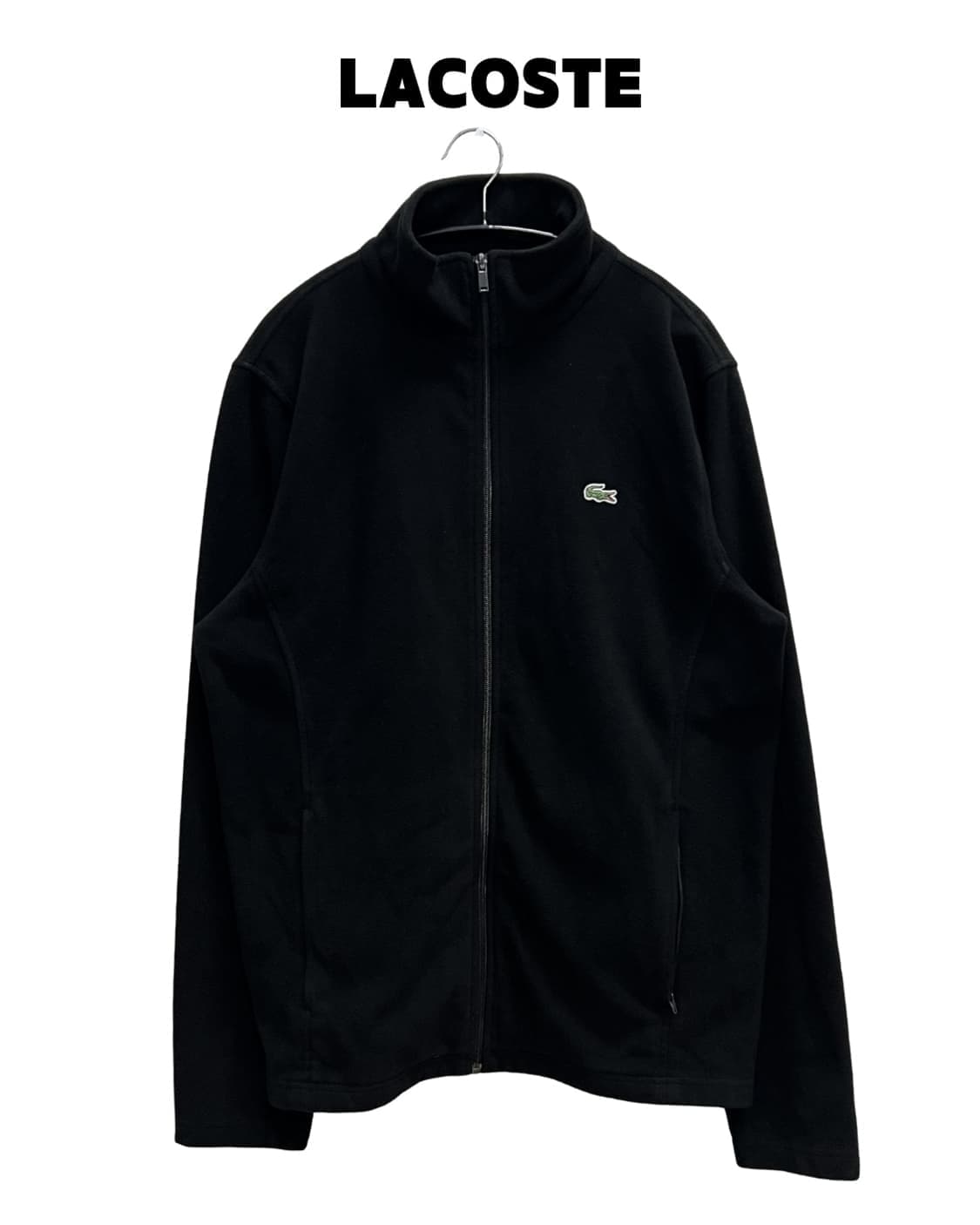(5) 라코스테 스포츠 플리스 집업자켓 블랙 상품이미지1