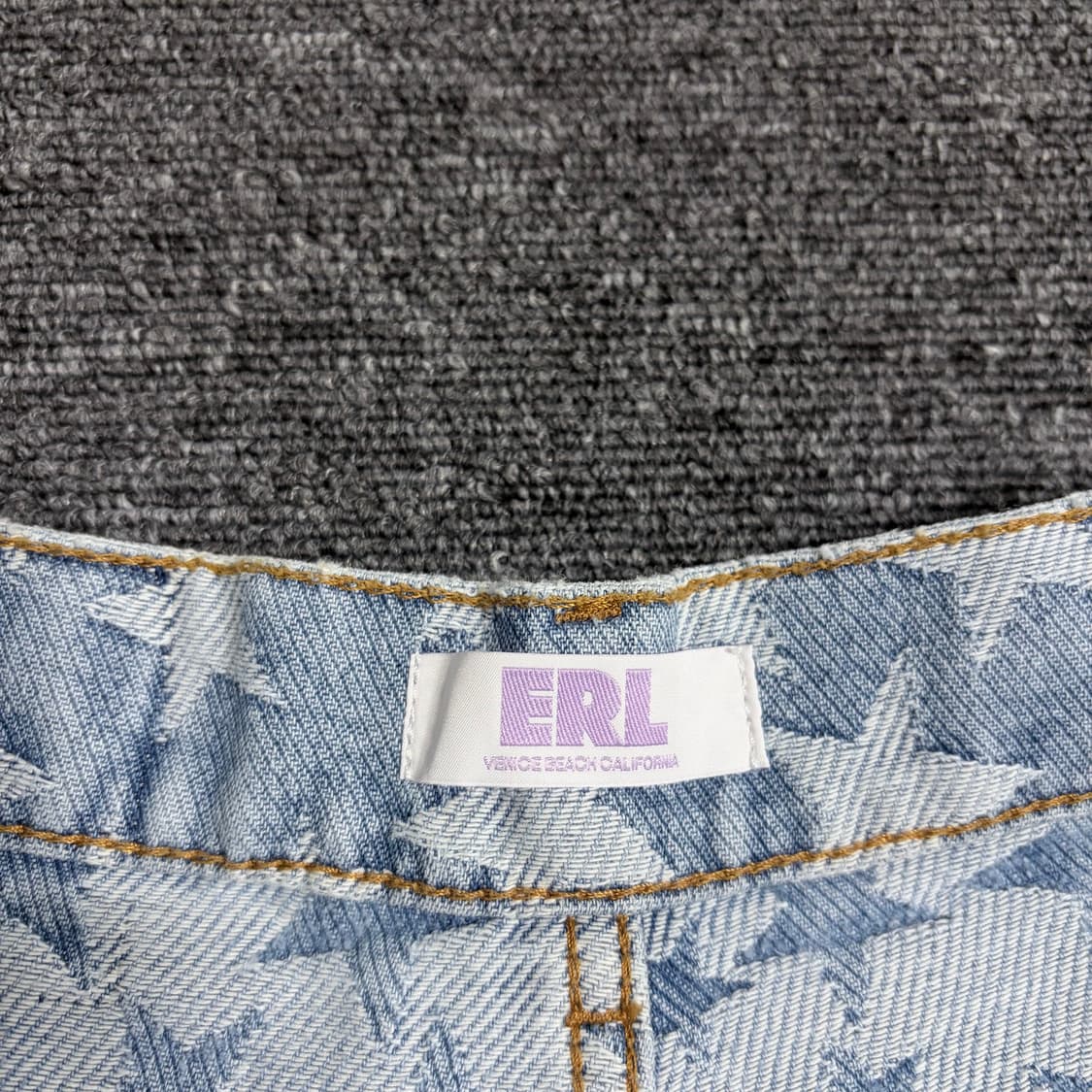 ERL 스타 자카드 데님 버뮤다 쇼츠 상품이미지4