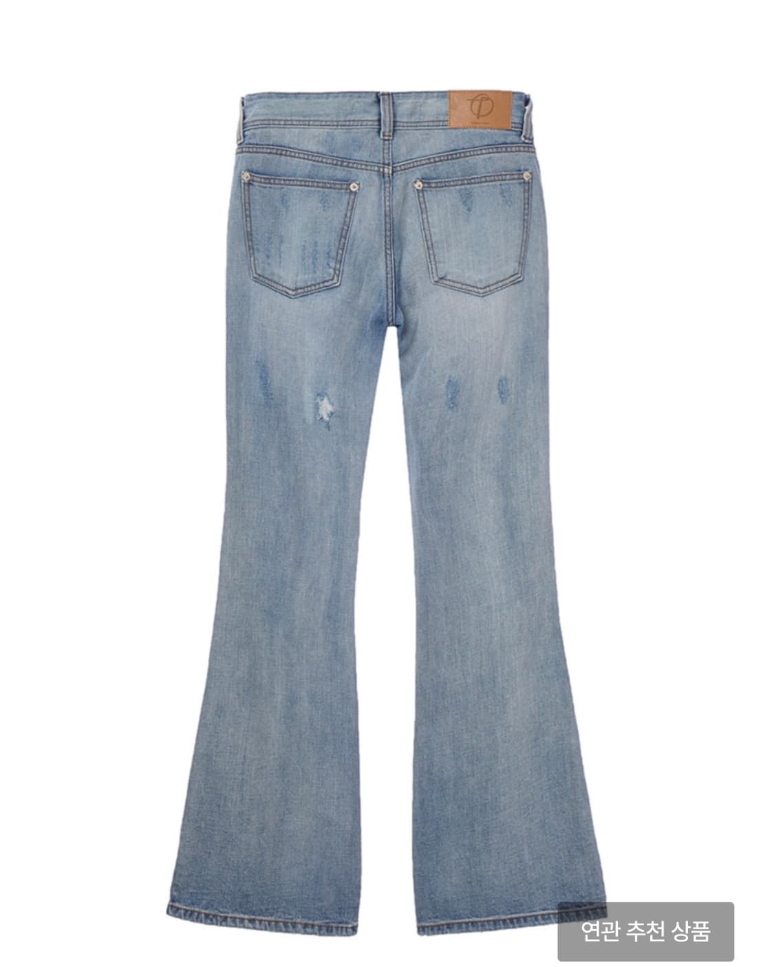 OPEN YY DAMAGED BOOTSCUT JEANS, BLUE 상품이미지3