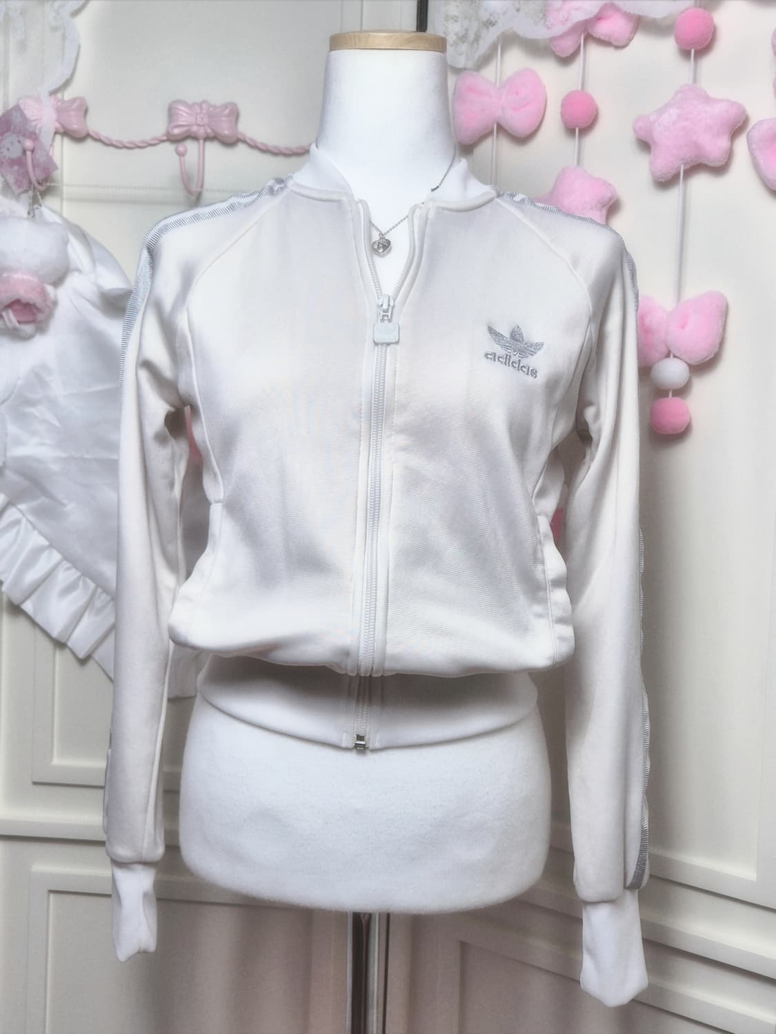 아디다스 대대장 실버 화이트 트랙탑 져지 희귀매물 상품이미지1