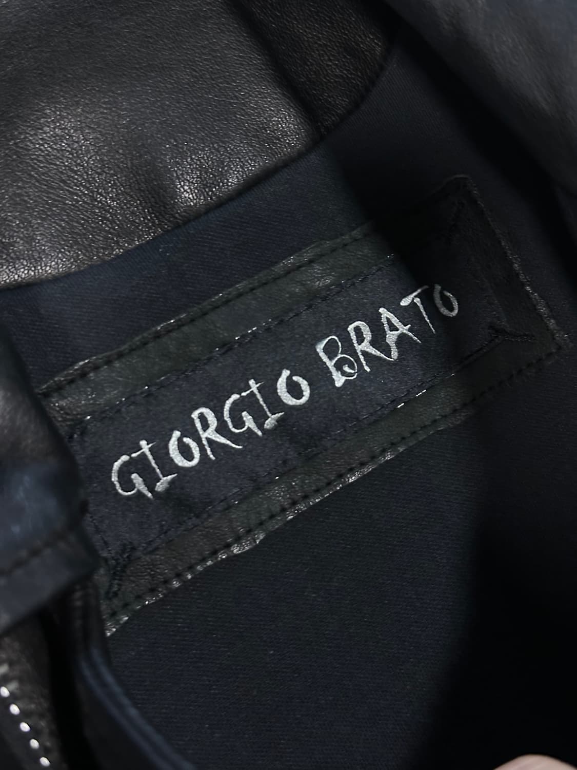 조르지오 브라토 이태리 리얼가죽 라이더 자켓 처분  상품이미지3