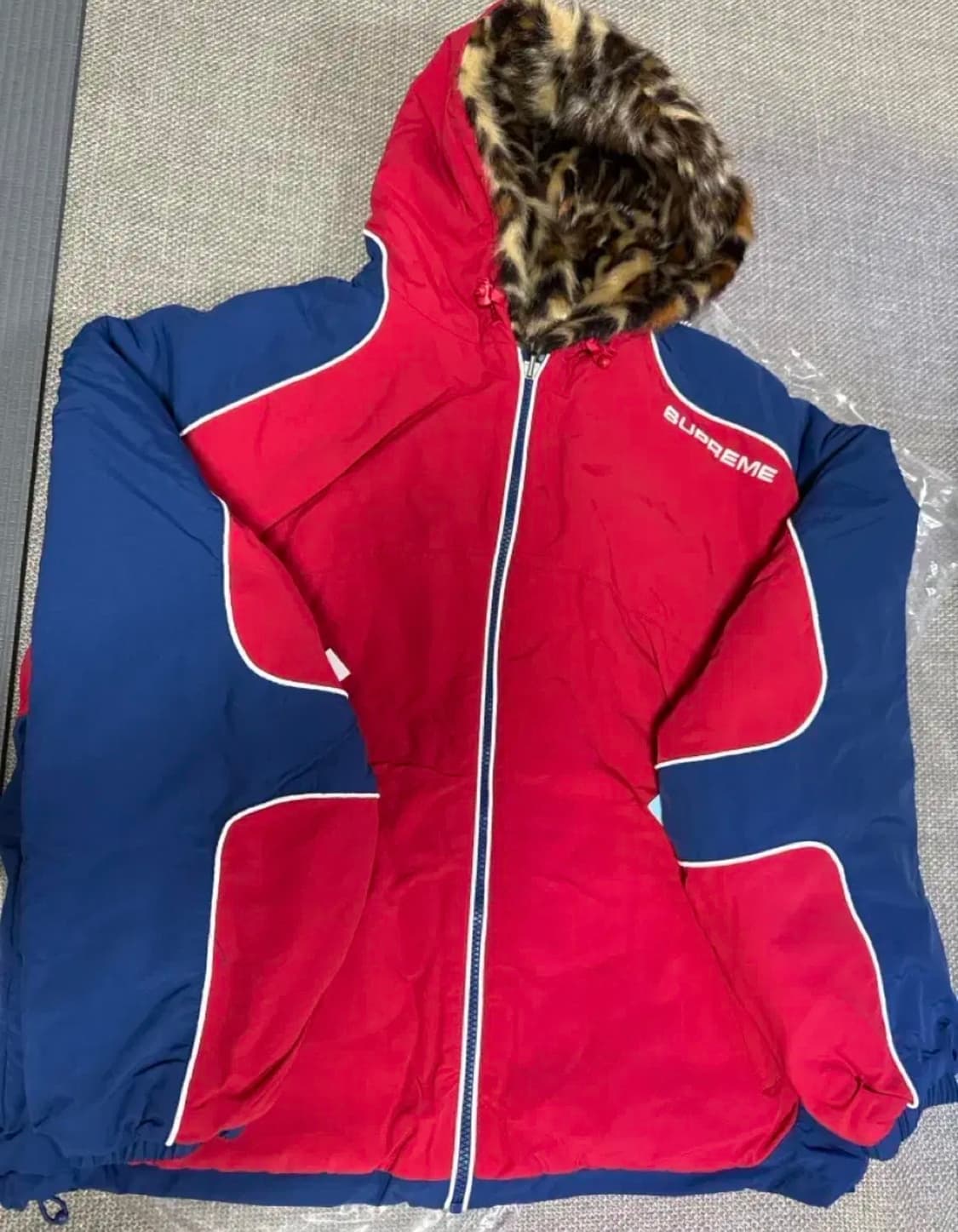 슈프림 포우 퍼 리버시블 후드 자켓 레드 상품이미지4