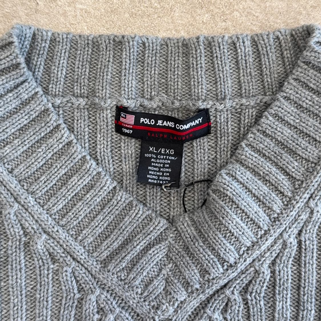 polo 폴로 진스 코튼 브이넥 니트 상품이미지5