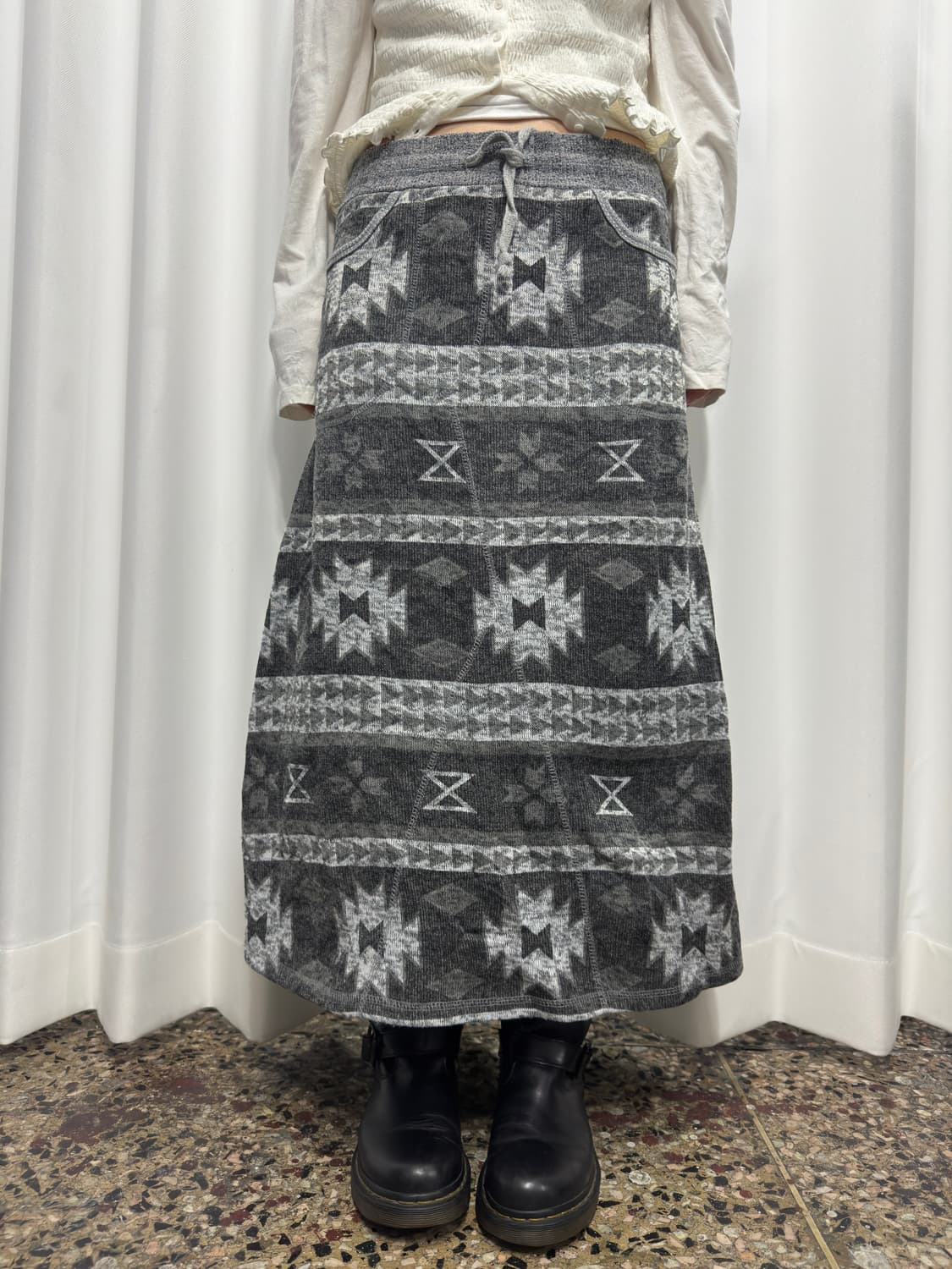 pattern long skirt 상품이미지1
