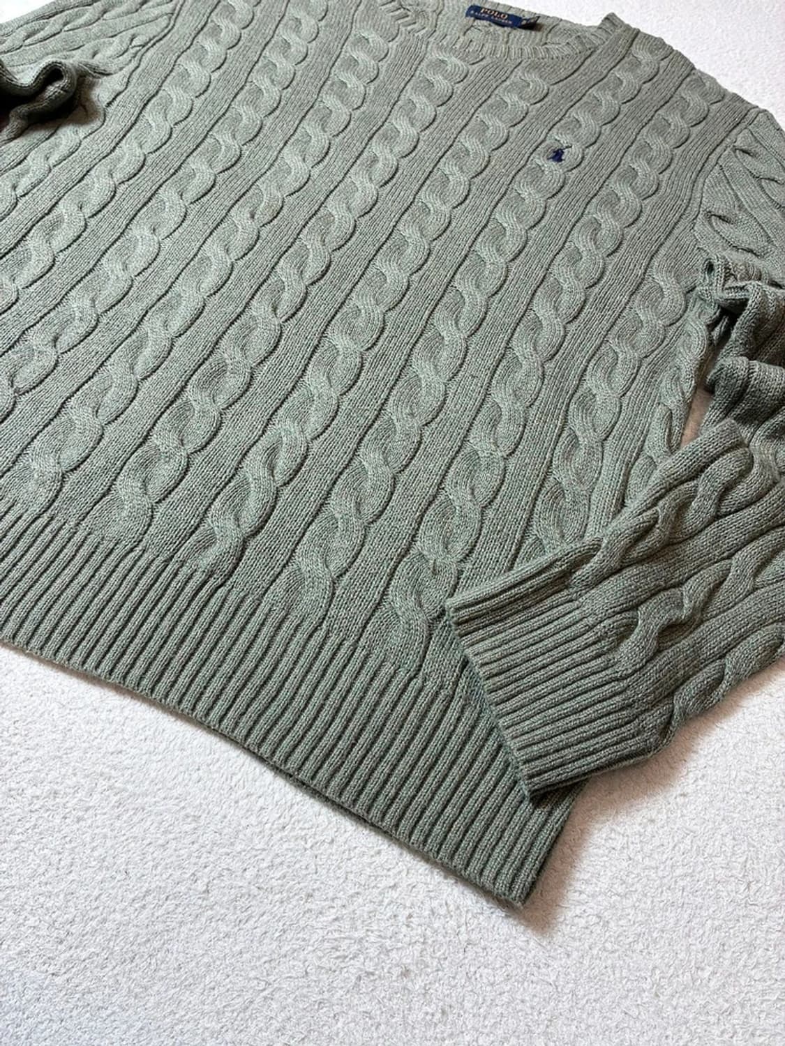 폴로 랄프로렌 10's 코튼 꽈배기 니트 PN7222 상품이미지4