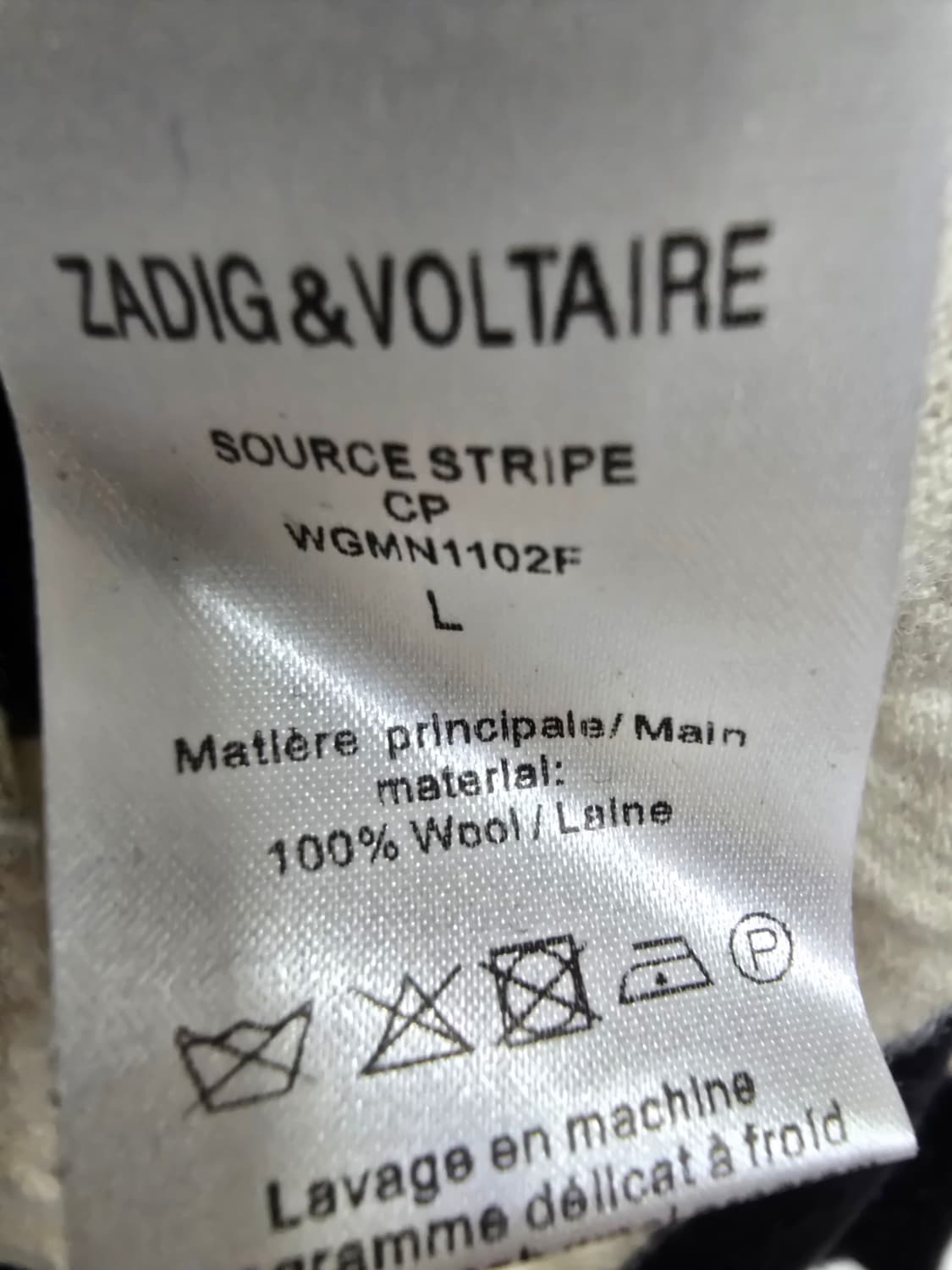 Zadig&Voltaire 블랙 화이트 스트라이프 니트 (2061) 상품이미지4