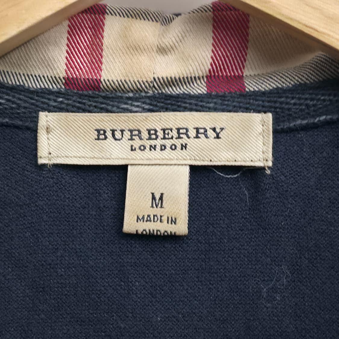 [M] 버버리 노바체크 블랙 후드집업 상품이미지5