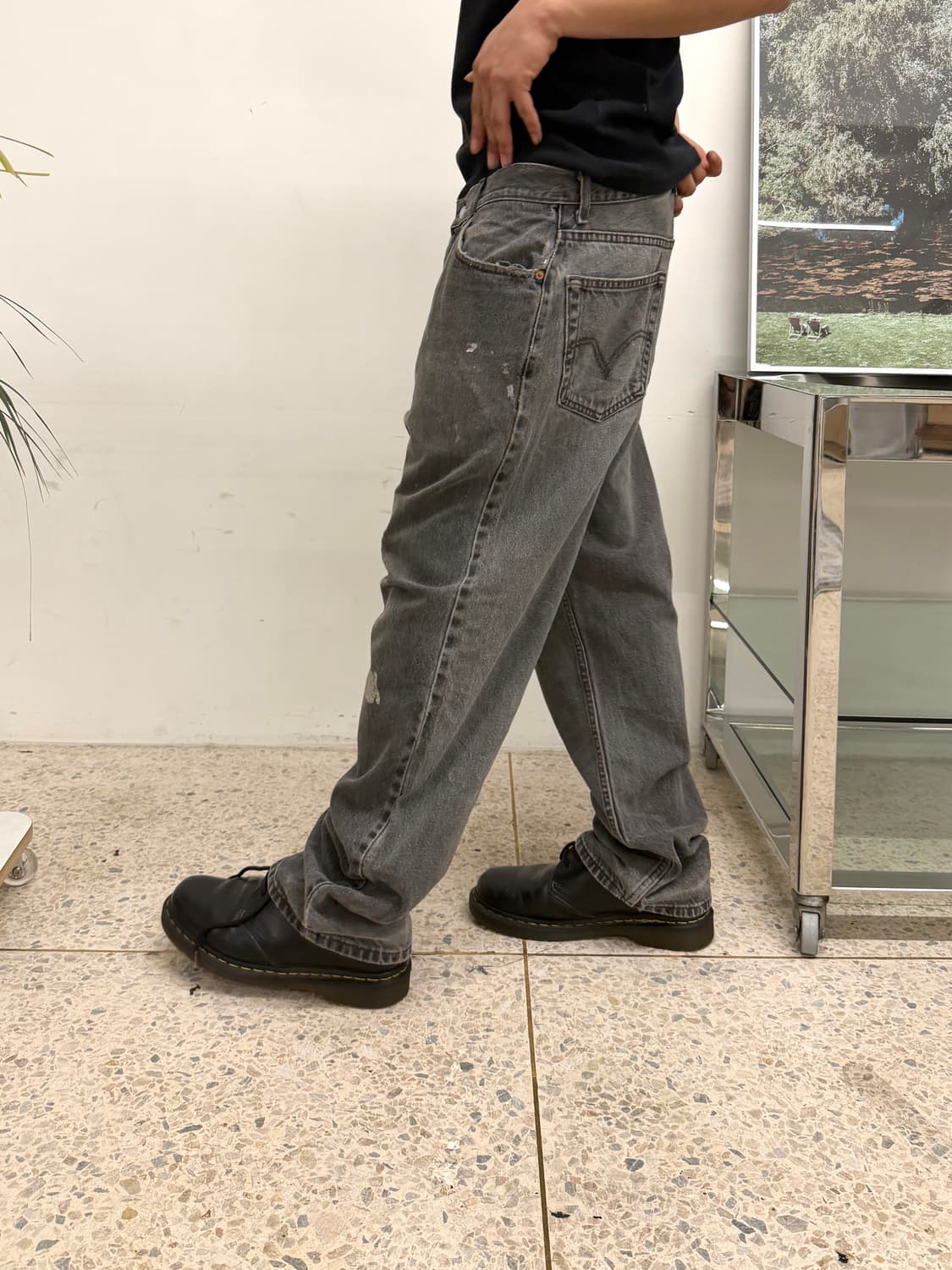 리바이스 505 레귤러 스트레이트 흑청 상품이미지3