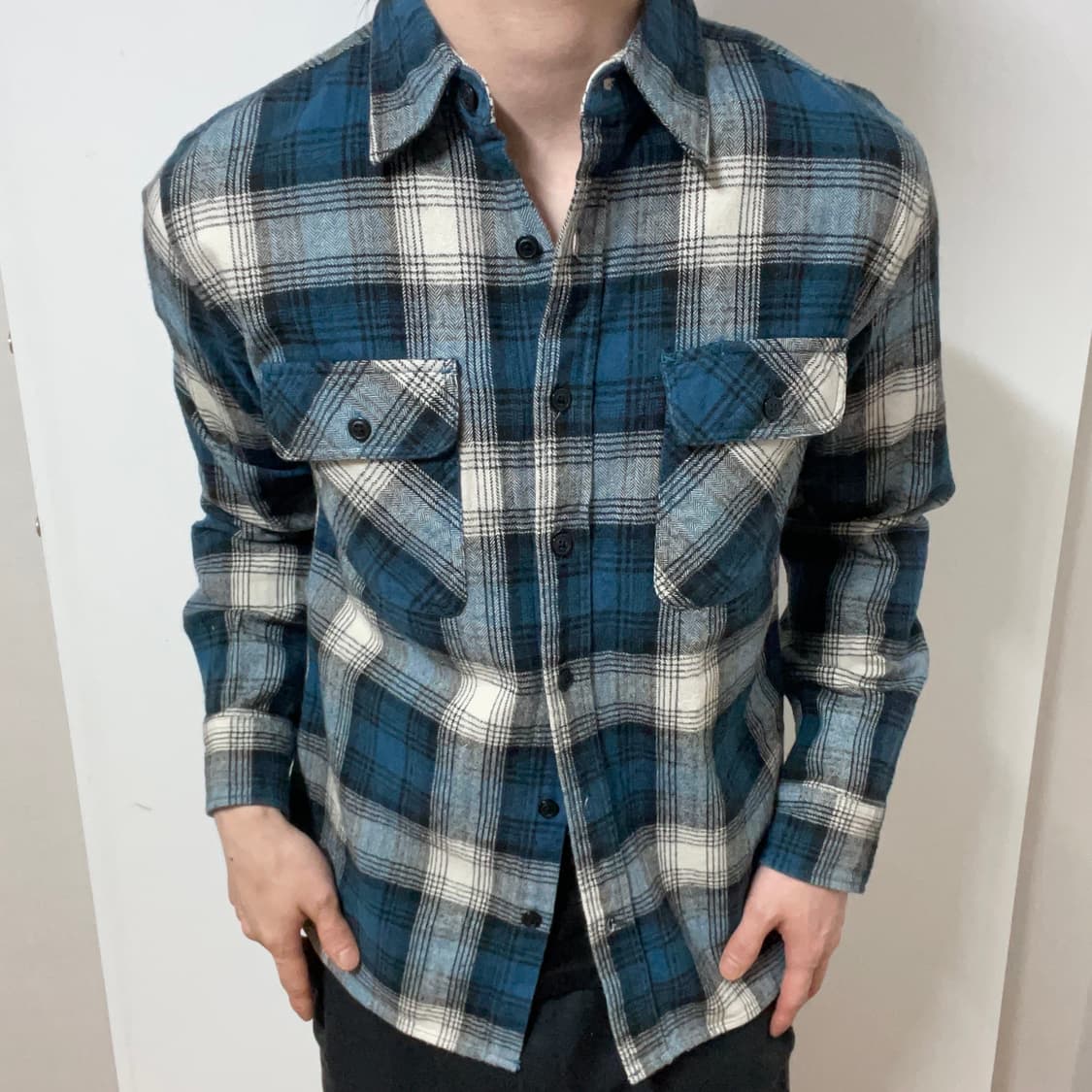 JAPANESE VINTAGE AVIREX PLAID SHIRT 상품이미지2