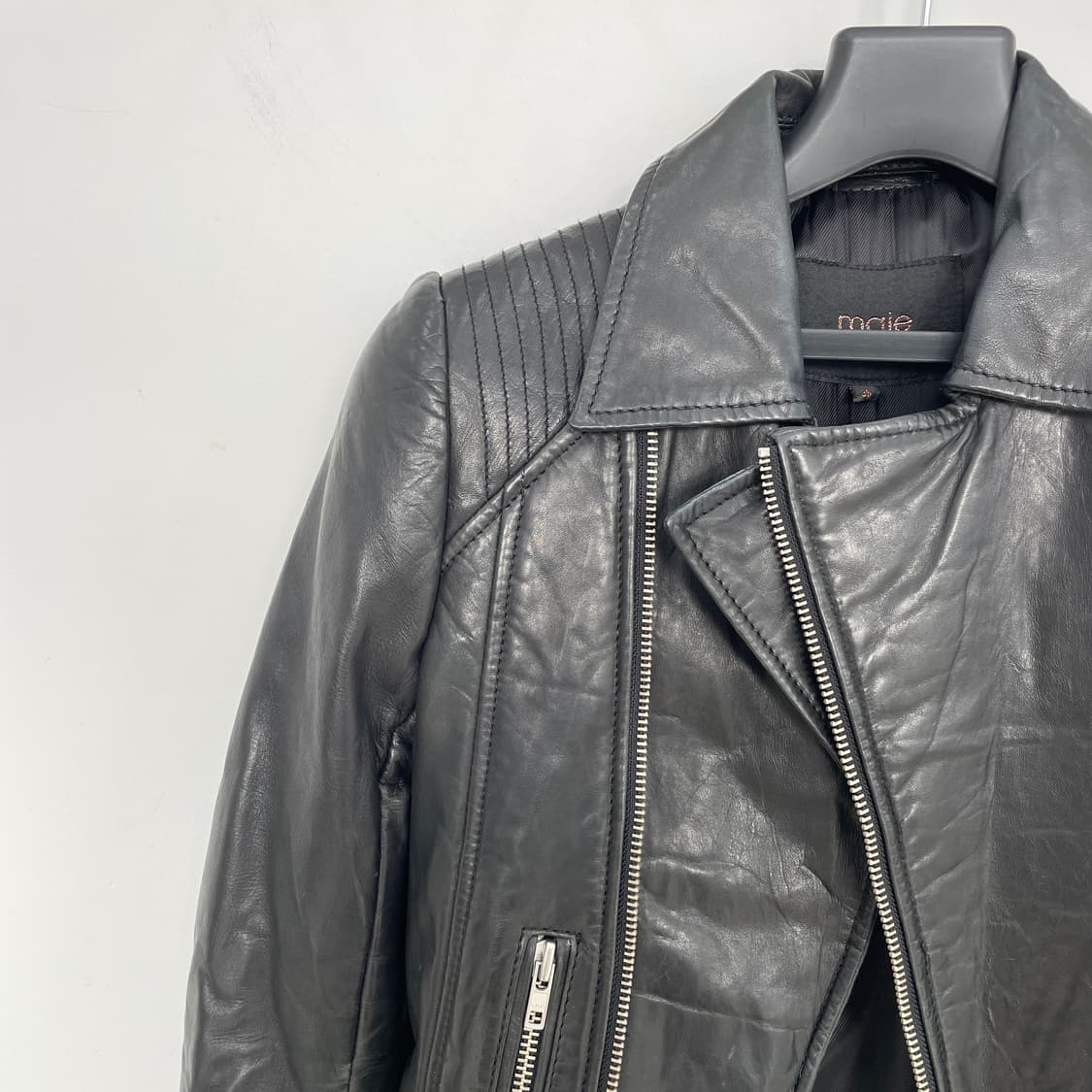 y2k 마쥬 라이더 레더 가죽 자켓 상품이미지4