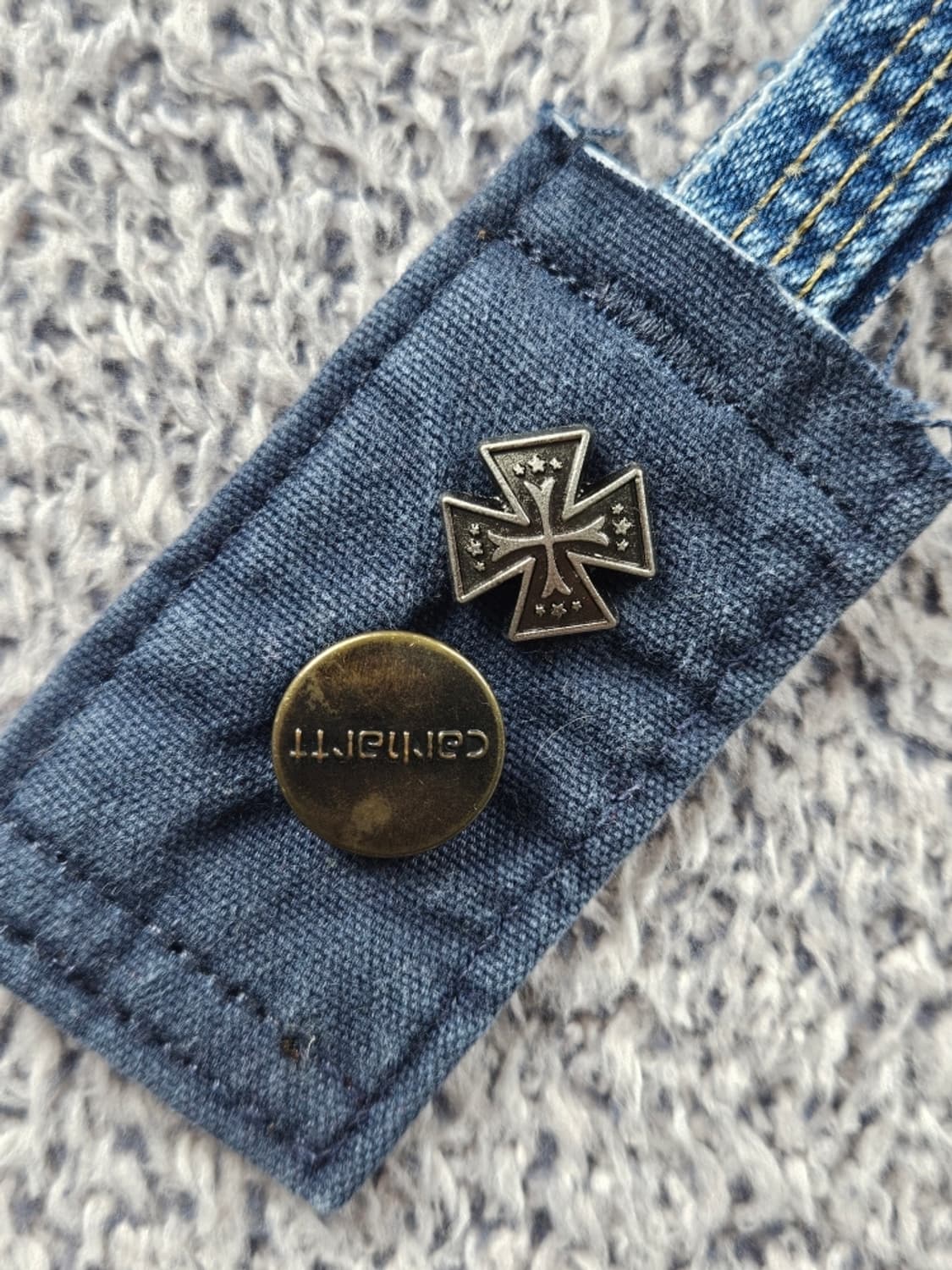 칼하트 버튼 핸드메이드 커스텀 카라비너 키링 ( OS ) / 10895 상품이미지3